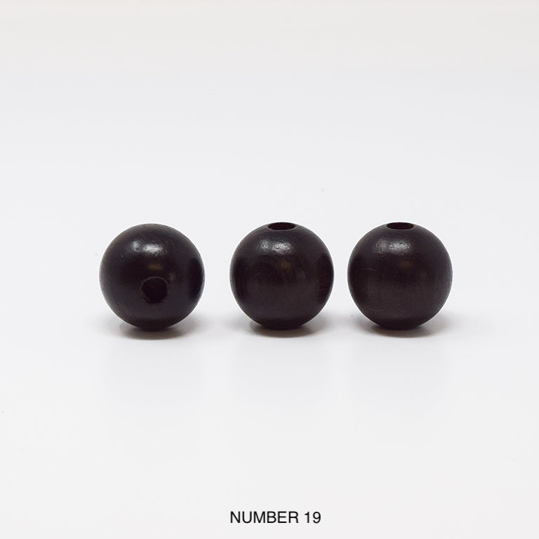 Wood beads balls for macrame, garlands and crafts