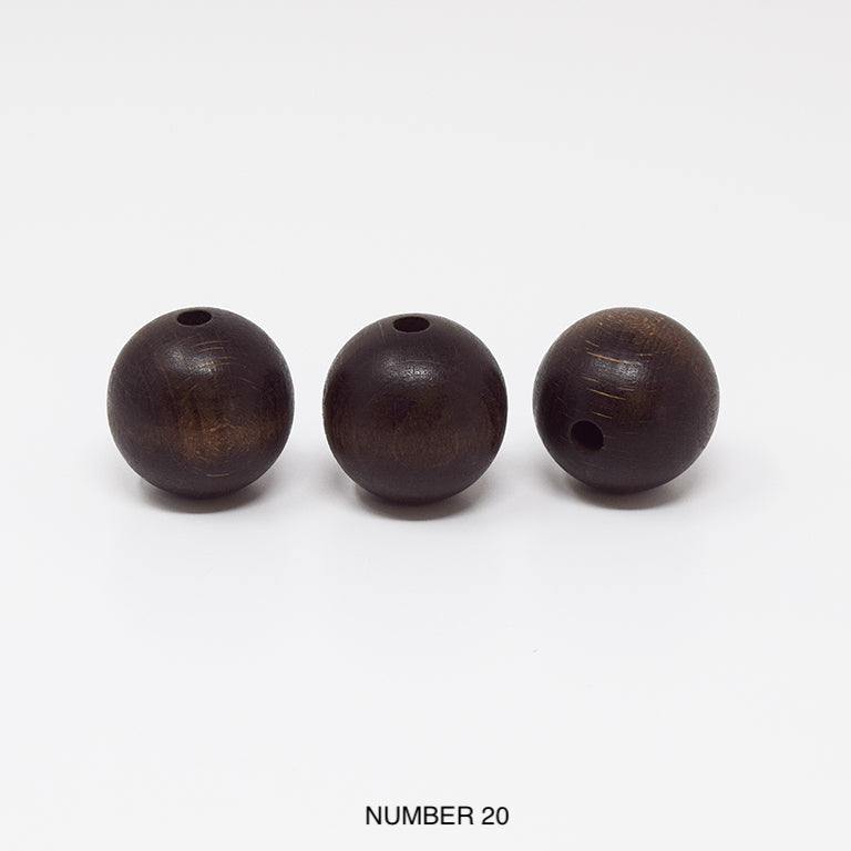 Wood beads balls for macrame, garlands and crafts