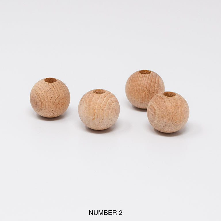 Wood beads balls for macrame, garlands and crafts
