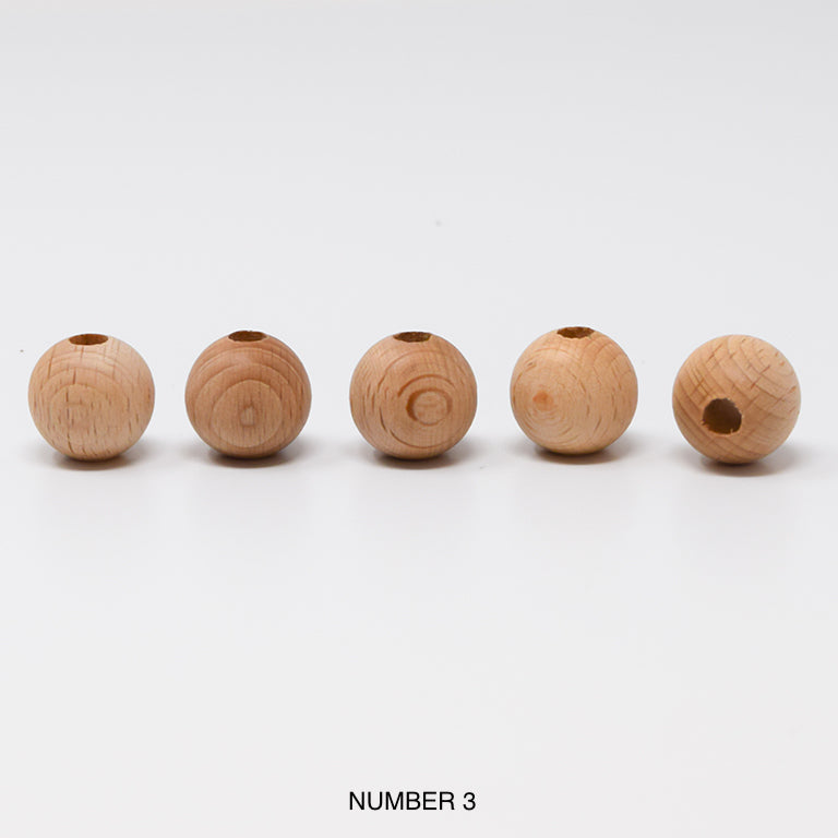 Wood beads balls for macrame, garlands and crafts