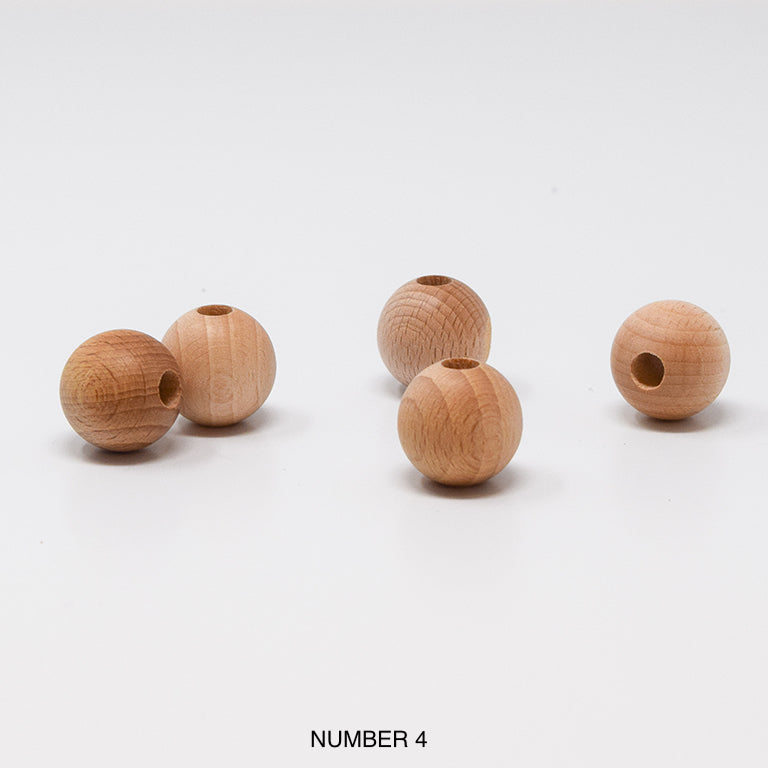 Wood beads balls for macrame, garlands and crafts