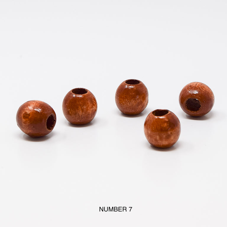 Wood beads balls for macrame, garlands and crafts