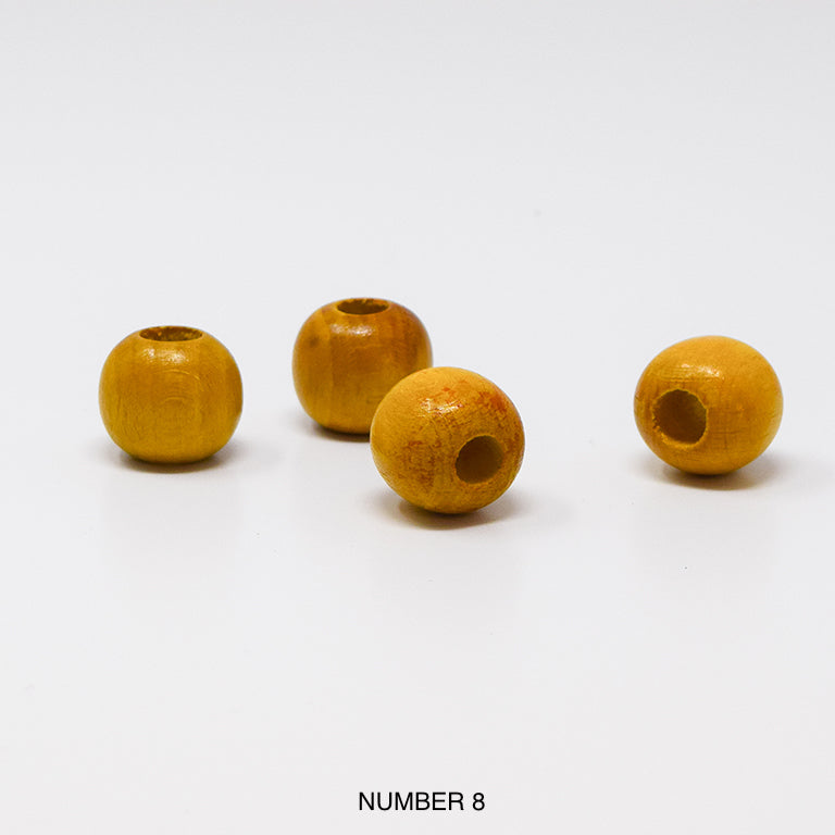 Wood beads balls for macrame, garlands and crafts