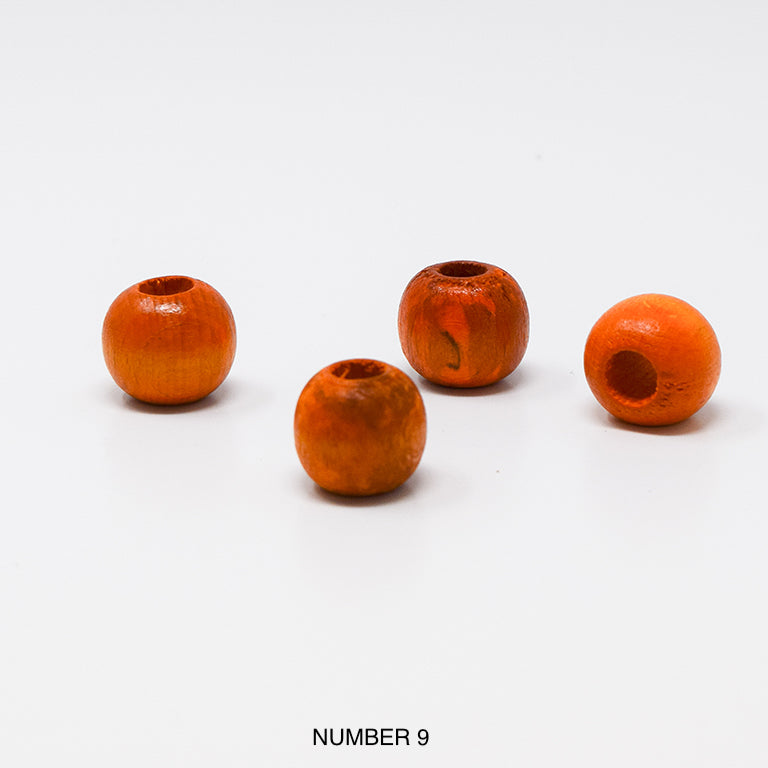 Wood beads balls for macrame, garlands and crafts