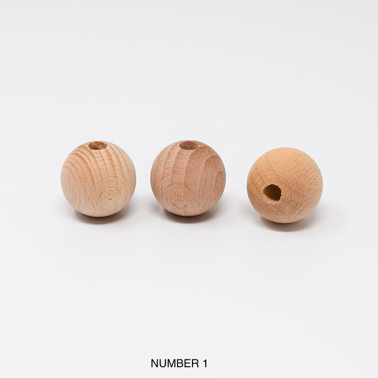 Wood beads balls for macrame, garlands and crafts