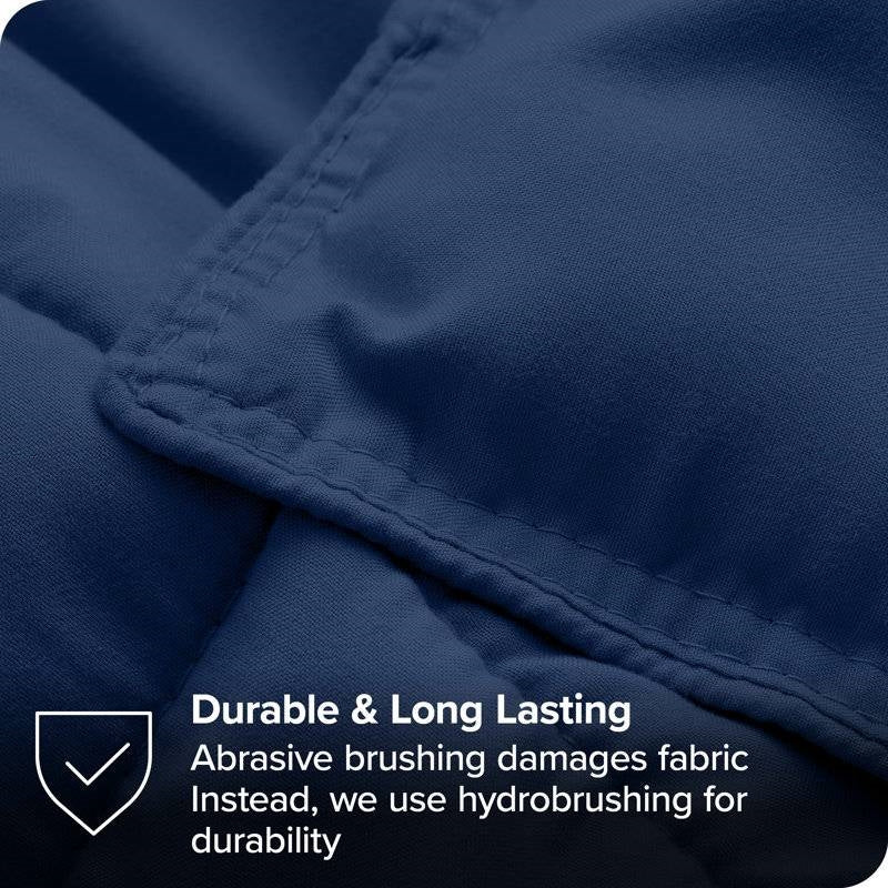 Full/Double size Super Soft Down Alternative Comforter Set in Navy Blue, photo 5 of 5