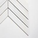 Bianco Dolomiti Honed Trapeze Marble Mosaic