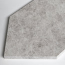 Silver Mystique Honed Large Hexagon Marble Tile