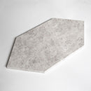 Silver Mystique Honed Large Hexagon Marble Tile