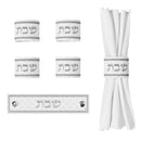 Woven Leather Shabbos Napkin Rings by Feldart