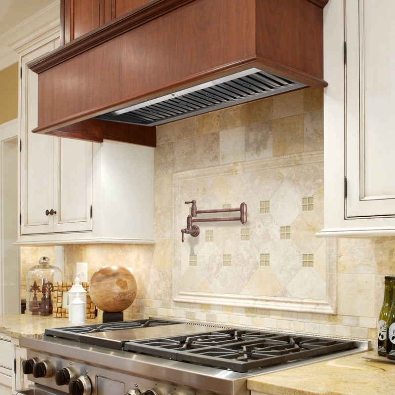 30“ Range Hood Insert, Ultra Quiet Stainless Steel 6" Ducted with 600 CFM Powerful Suction-NX-19IL-30