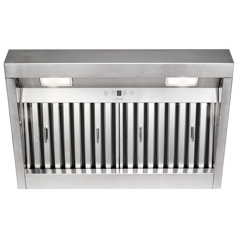 30“ Range Hood Insert, Ultra Quiet Stainless Steel 6" Ducted with 600 CFM Powerful Suction-NX-19IL-30