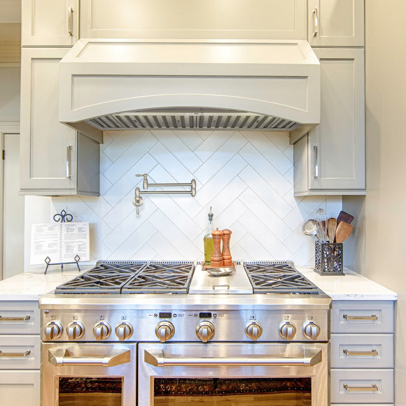 36" Range Hood Insert, Ultra Quiet Stainless Steel 6" Ducted with 600 CFM Powerful Suction-NX-19IL-36