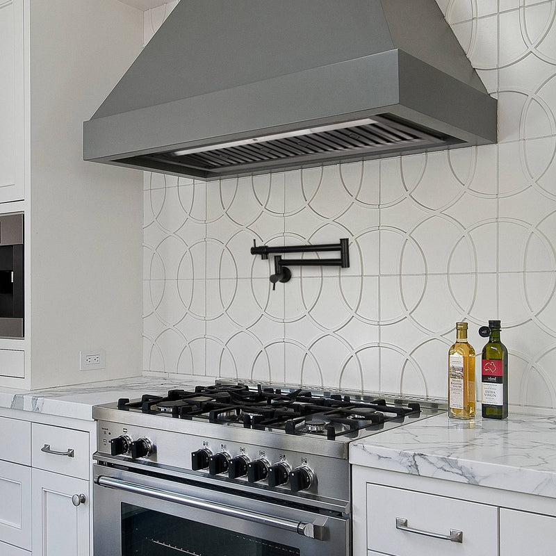 36" Range Hood Insert, Ultra Quiet Stainless Steel 6" Ducted with 600 CFM Powerful Suction-NX-19IL-36