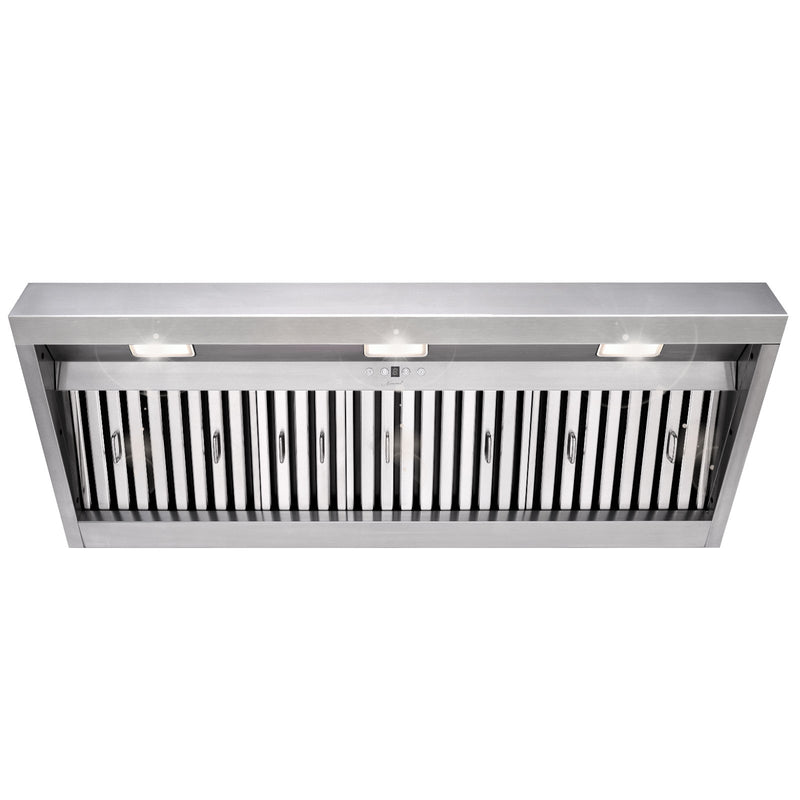 48" Range Hood Insert, Ultra Quiet Stainless Steel 8" Ducted with 1200 CFM Powerful Suction-NX-19IL-48