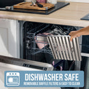 54" Range Hood Insert, Ultra Quiet Stainless Steel 8" Ducted with 1200 CFM Powerful Suction-NX-19IL-54