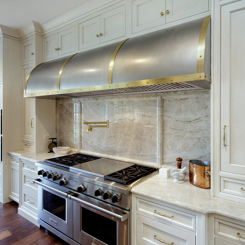 60" Range Hood Insert, Ultra Quiet Stainless Steel 8" Ducted with 1200 CFM Powerful Suction-NX-19IL-60