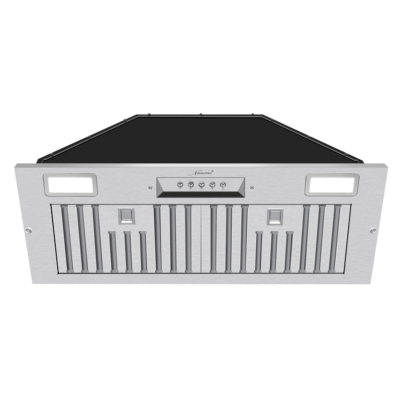 30“ Range Hood Insert, 600 CFM Built-in Stainless Steel Kitchen Hood with LED Lights - NX-HOOD-30