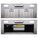 30“ Range Hood Insert, 600 CFM Built-in Stainless Steel Kitchen Hood with LED Lights - NX-HOOD-30