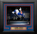 Cam Skattebo Touchdown Celebration Backflip New York Giants 8" x 10" Framed Blackout Football Photo by Dynasty Sports & Framing