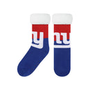New York Giants Colorblock Footy Slipper Socks by Dynasty Sports & Framing