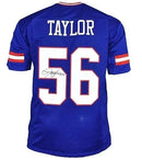 Lawrence Taylor New York Giants Autographed Royal Blue Football Jersey