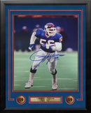 Lawrence Taylor on the Run New York Giants Autographed 11" x 14" Framed Football Photo by Dynasty Sports & Framing