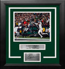 Garrett Wilson One-Handed Touchdown Catch New York Jets 8x10 Framed Photo with Engraved Autograph by Dynasty Sports & Framing