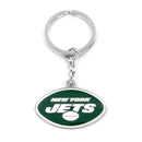 New York Jets Metal Logo Keychain by Dynasty Sports & Framing