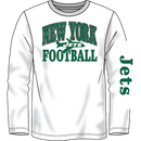 New York Jets Throwback Wordmark Long Sleeve T-Shirt - White