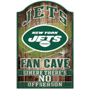 New York Jets Fan Cave 11" x 17" Wood Sign by Dynasty Sports & Framing