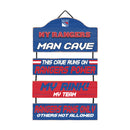New York Rangers Wooden Man Cave Dangle Sign