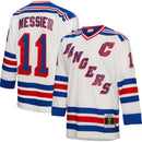 Mark Messier New York Rangers Mitchell & Ness 1993/94 Captain Patch Blue Line Player Jersey by Dynasty Sports & Framing
