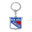 New York Rangers Metal Logo Keychain by Dynasty Sports & Framing