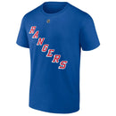 Patrick Kane New York Rangers Authentic Stack Name & Number T-Shirt - Blue by Dynasty Sports & Framing