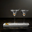 Vintage Set of 2 Martini Glasses Rounded by NUDE USA
