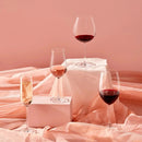 Vintage Set of 2 Rosé Wine Glasses by NUDE USA