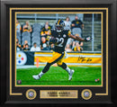Najee Harris in Action Pittsburgh Steelers Autographed 16" x 20" Framed Football Photo by Dynasty Sports & Framing