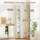 Narrow Bathroom Storage Cabinet with Shelves & Paper Holder by LJGDeals
