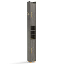 Narrow Bathroom Storage Cabinet with Shelves & Paper Holder by LJGDeals