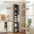 Narrow Bathroom Storage Cabinet with Shelves & Paper Holder by DirectDeals