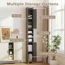 Narrow Bathroom Storage Cabinet with Shelves & Paper Holder by LJGDeals