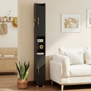 Narrow Bathroom Storage Cabinet with Shelves & Paper Holder by LJGDeals
