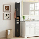 Narrow Bathroom Storage Cabinet with Shelves & Paper Holder by LJGDeals