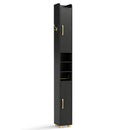 Narrow Bathroom Storage Cabinet with Shelves & Paper Holder by LJGDeals