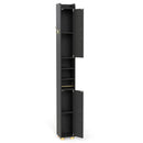 Narrow Bathroom Storage Cabinet with Shelves & Paper Holder by LJGDeals