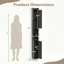Narrow Bathroom Storage Cabinet with Shelves & Paper Holder by LJGDeals