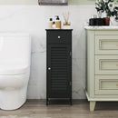 Narrow Bathroom Storage Cabinet with Adjustable Shelf & Drawer