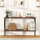 Narrow Console Table 2-Tier Entryway Table with Storage by LJGDeals