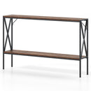 Narrow Console Table 2-Tier Entryway Table with Storage by LJGDeals